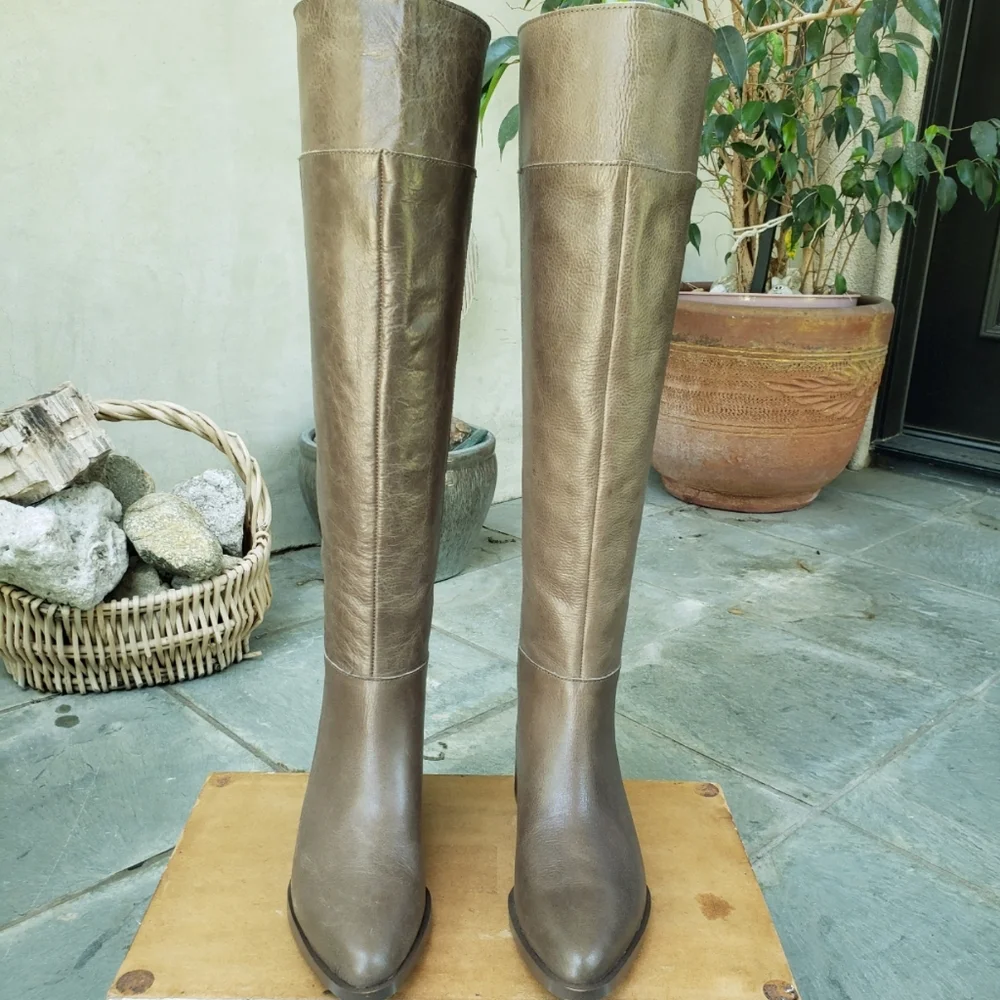 Beautiful Franco Sarto x Anthropologie OTK Leather Boots
